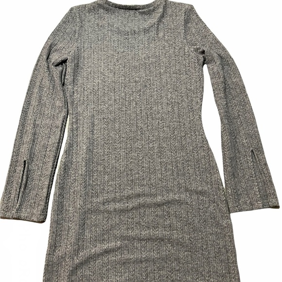 NSR Lucia Slit Ribbed Knit Dress  Size L - Picture 3 of 5